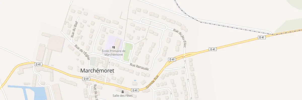 Plan du 25 Rue Renaude à Marchémoret