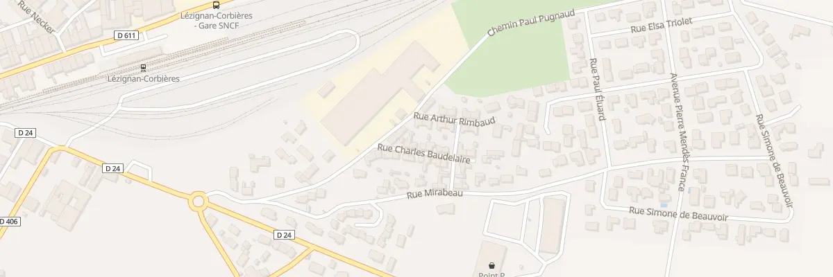 Plan du 5 Rue Charles Baudelaire à Lézignan-Corbières