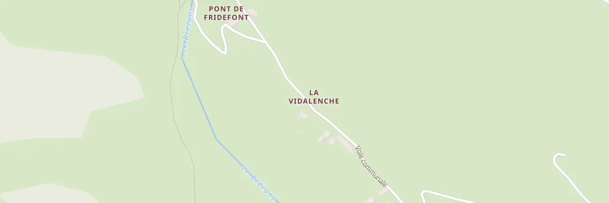 Plan du 111 La Vidalenche à Brezons