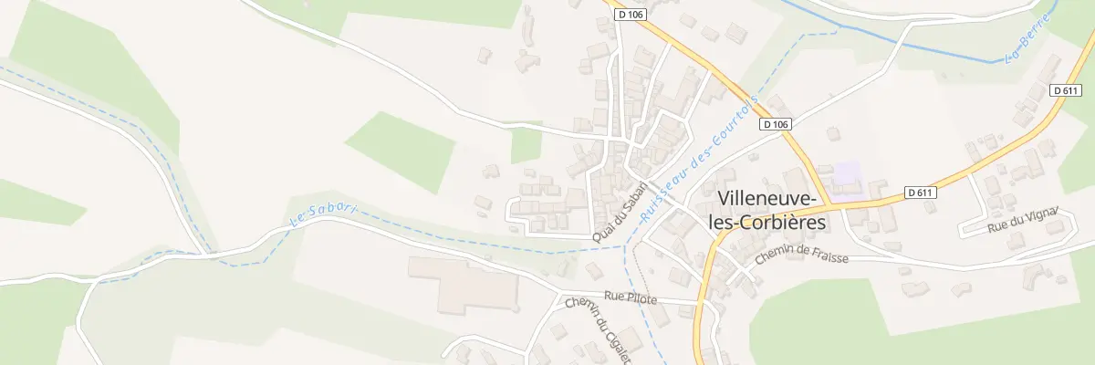 Plan du 13 Rue Nouvelle à Villeneuve-les-Corbières