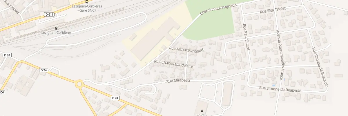 Plan du 7 Rue Charles Baudelaire à Lézignan-Corbières