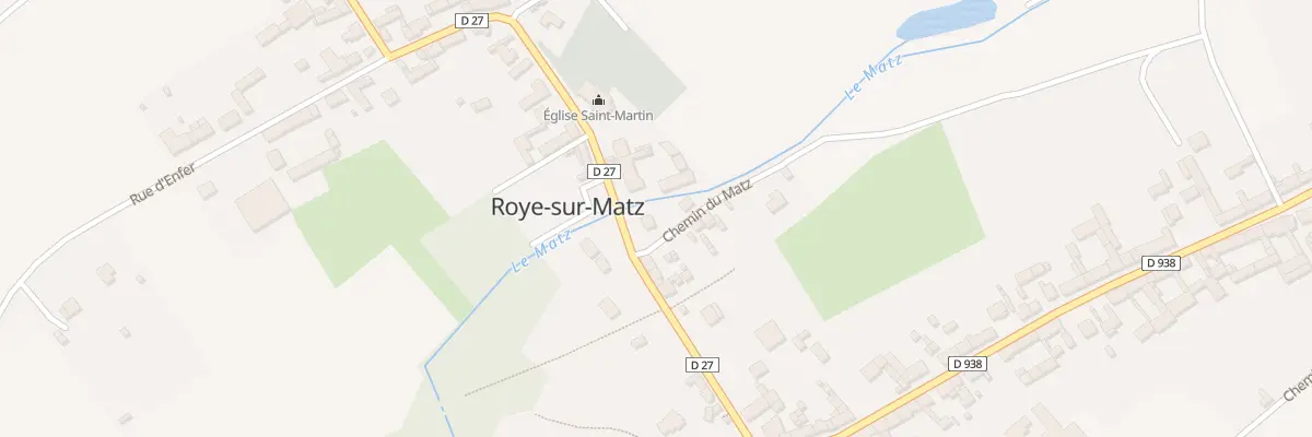 Plan du 1 Che du Matz à Roye-sur-Matz