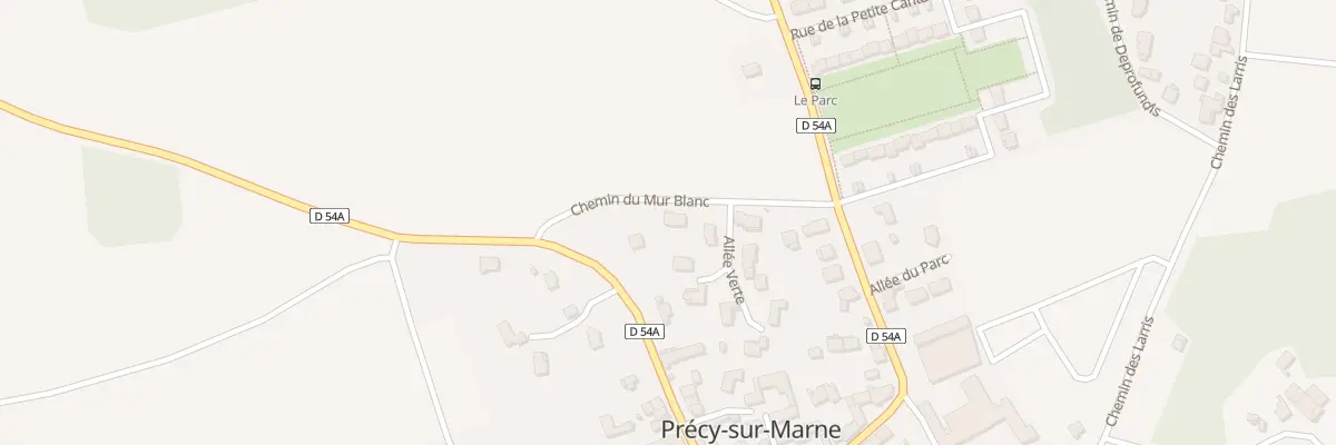 Plan du 5 Rue du Mur Blanc à Précy-sur-Marne