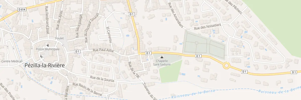 Plan du 57 Rue Paul Astor à Pézilla-la-Rivière