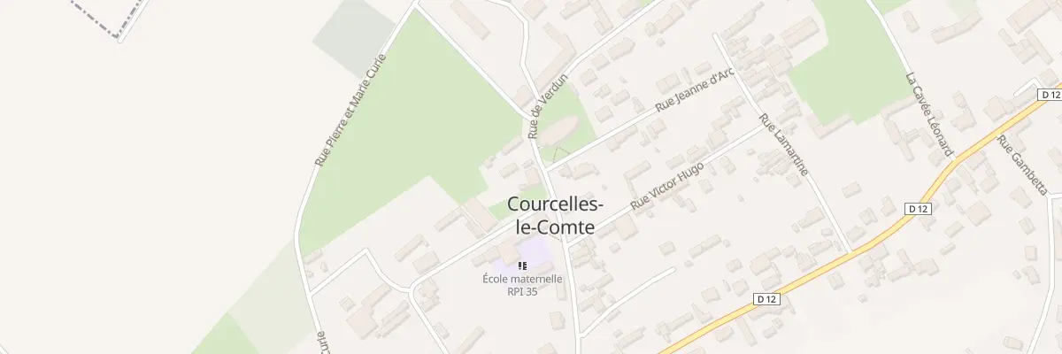 Plan du 7 Rue de Verdun à Courcelles-le-Comte