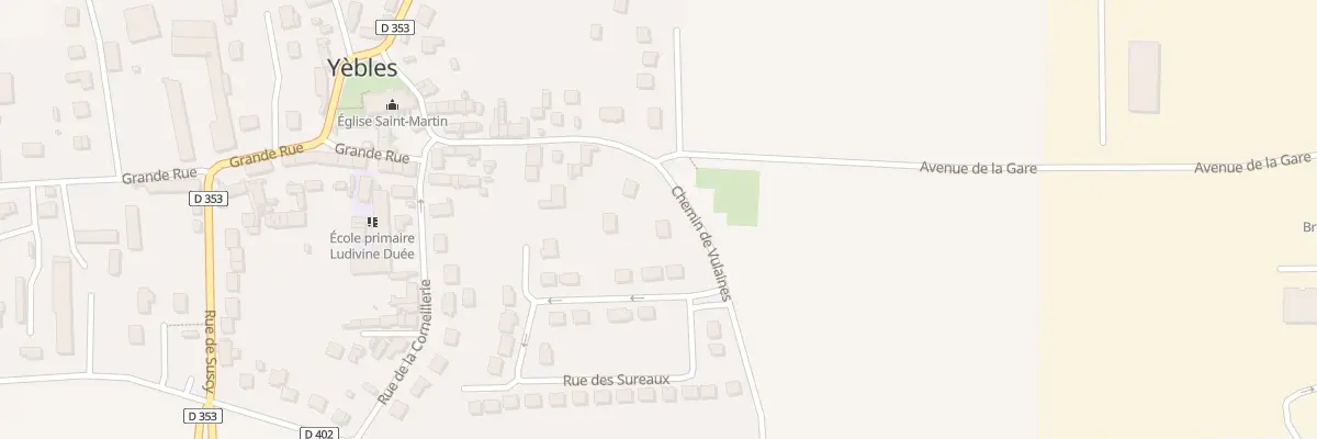 Plan du 3 Che de Vulaines à Yèbles