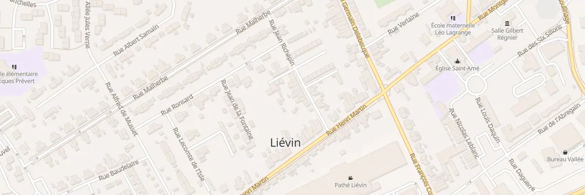Plan du 7 Rue Richepin à Liévin