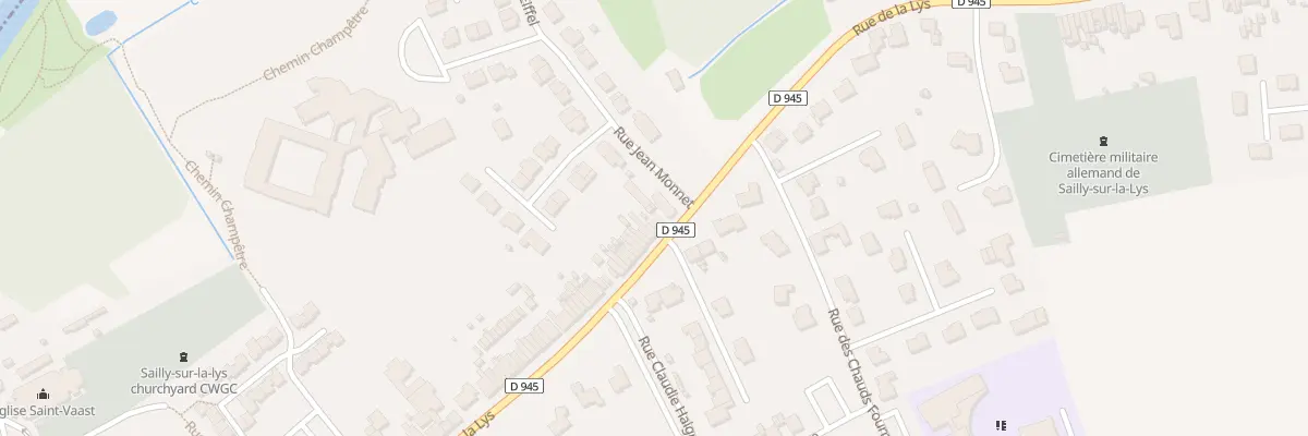 Plan du 1491 Rue de la Lys à Sailly-sur-la-Lys