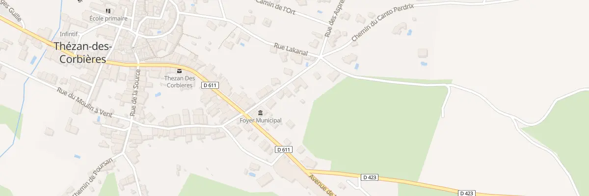 Plan du 4 Rue des Aspres à Thézan-des-Corbières
