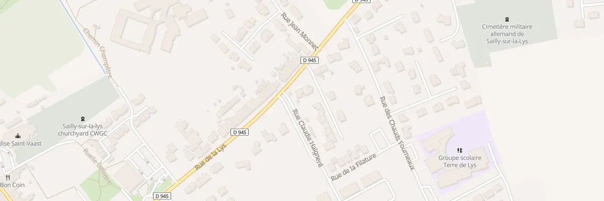 Plan du 1454 Rue de la Lys à Sailly-sur-la-Lys