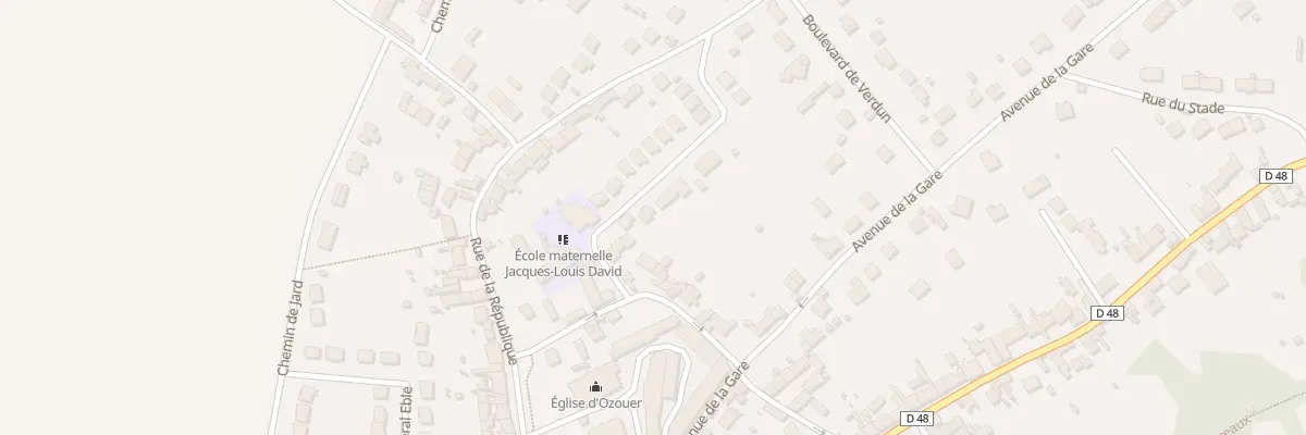 Plan du 8 Rue Jacques Louis David à Ozouer-le-Voulgis