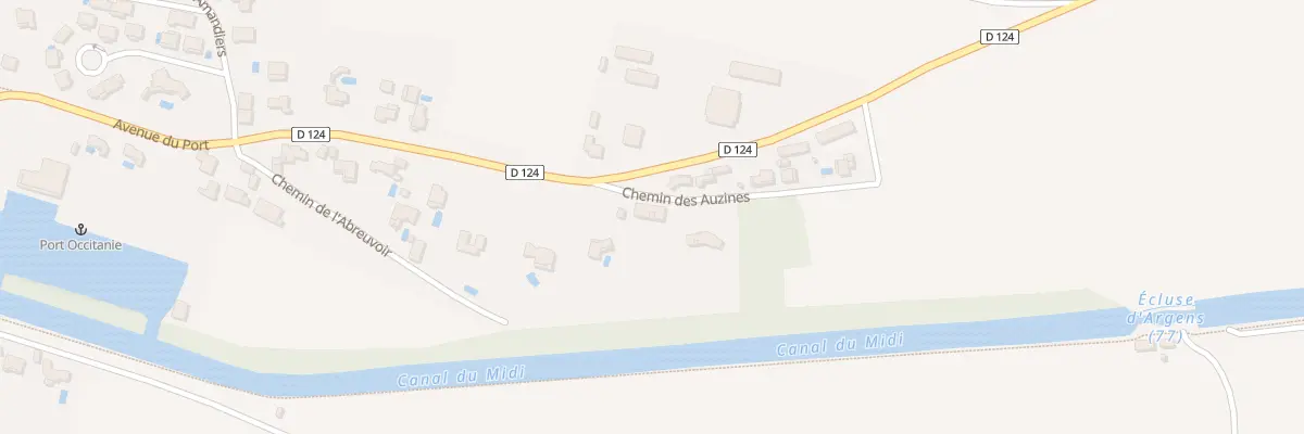 Plan du 4 Che des Auzines à Argens-Minervois