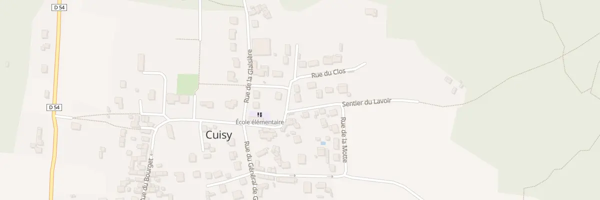 Plan du 1 Rue du Lavoir à Cuisy