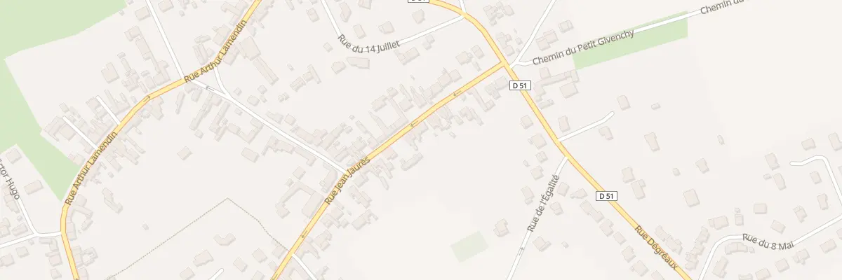 Plan du 17 Rue Jean Jaures à Givenchy-en-Gohelle