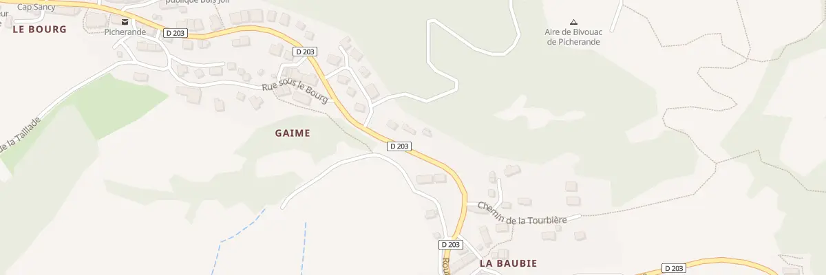 Plan du 5014 La Baubie à Picherande