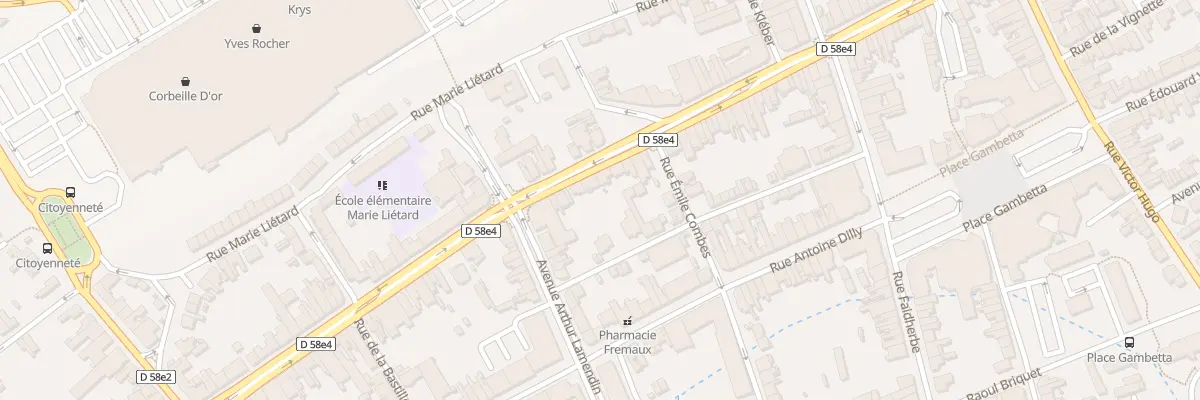 Plan du 67 Rue Jean-baptiste Defernez à Liévin