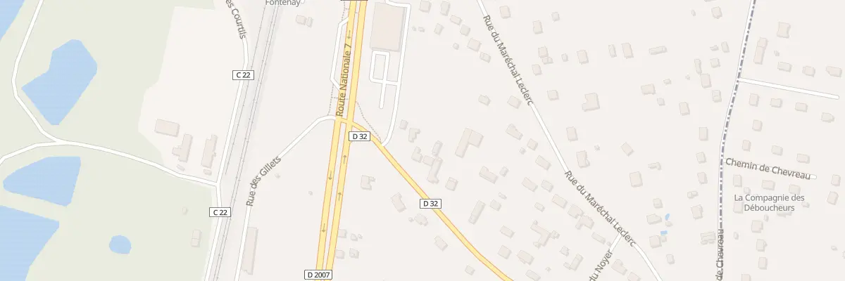 Plan du 11 Rue Jean Moulin à Fontenay-sur-Loing