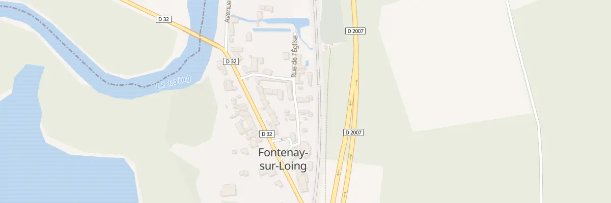 Plan du 5036 Le Bourg à Fontenay-sur-Loing