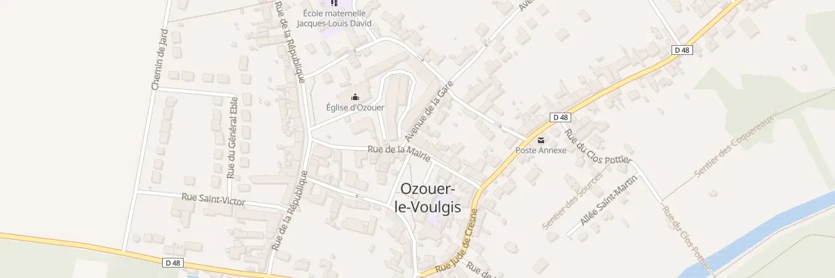 Plan du 1 Rue de la Mairie à Ozouer-le-Voulgis