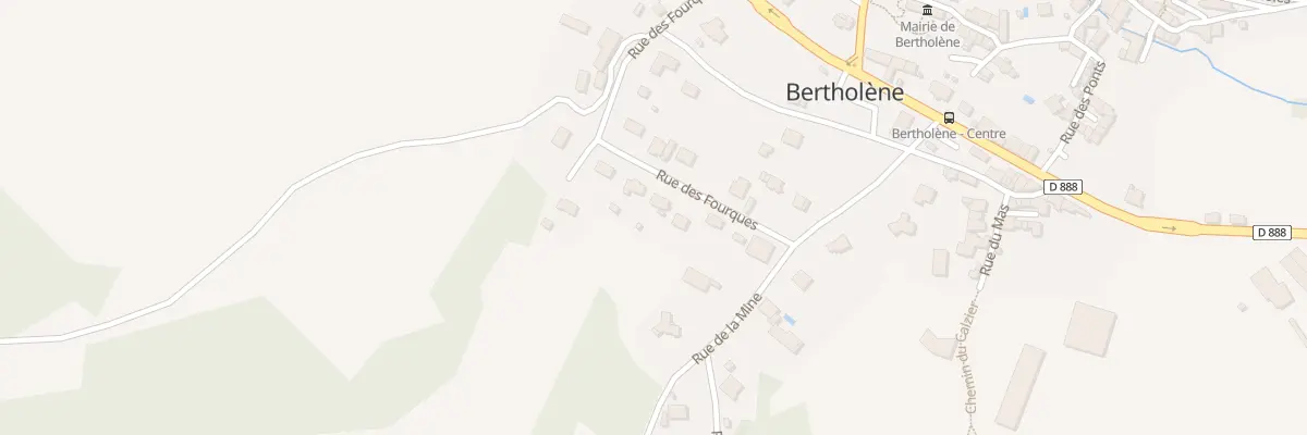 Plan du 240B Rue des Fourques à Bertholène