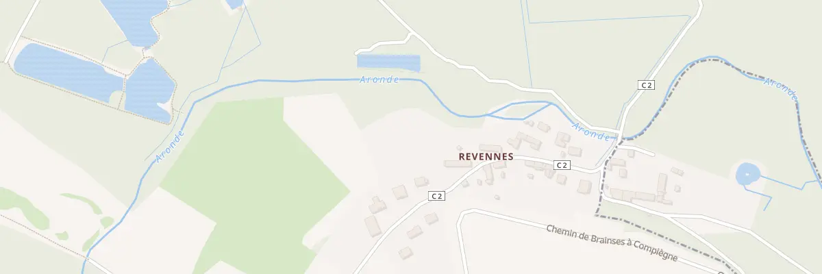 Plan du 16 Vc Hameau de Revennes à Braisnes-sur-Aronde