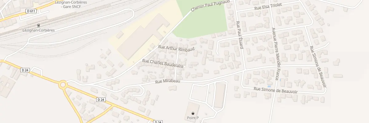 Plan du 17 Rue Charles Baudelaire à Lézignan-Corbières