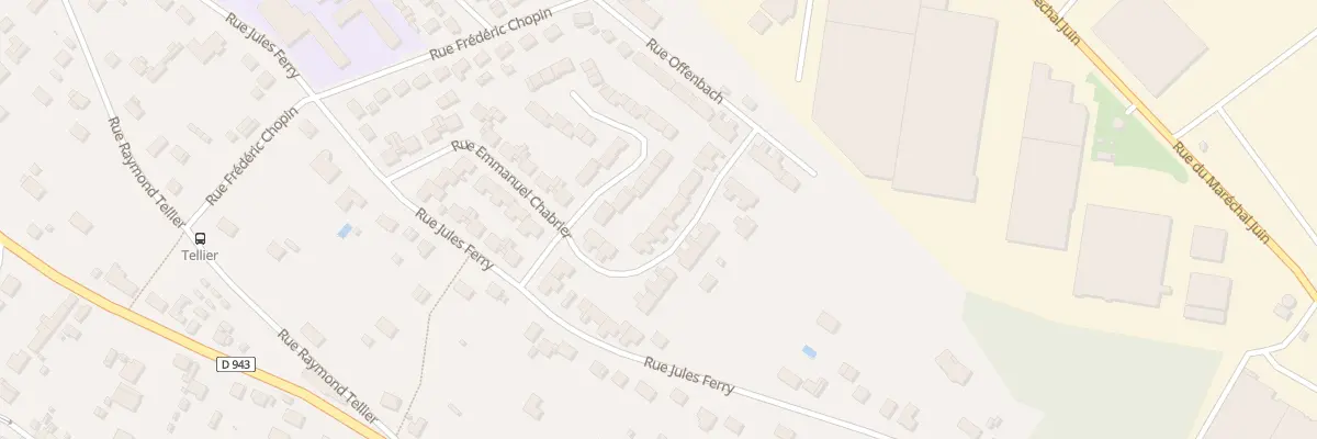 Plan du 265 Rue Emmanuel Chabrier à Amilly