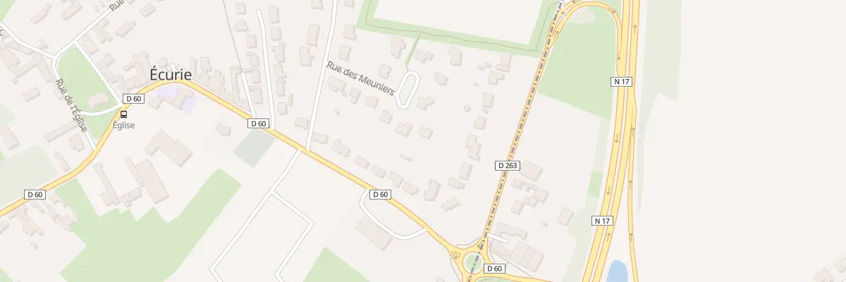 Plan du 6 Rue des Meuniers à Écurie