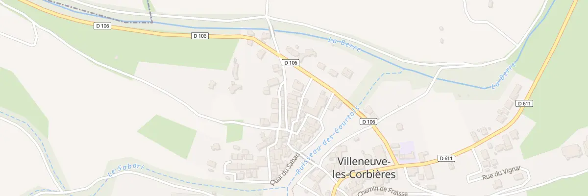 Plan du 2 Rue Henri Bellissent à Villeneuve-les-Corbières