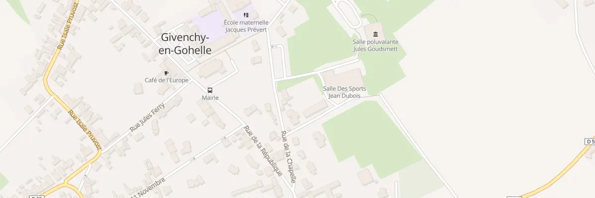 Plan du 6 Rue de la Chapelle à Givenchy-en-Gohelle