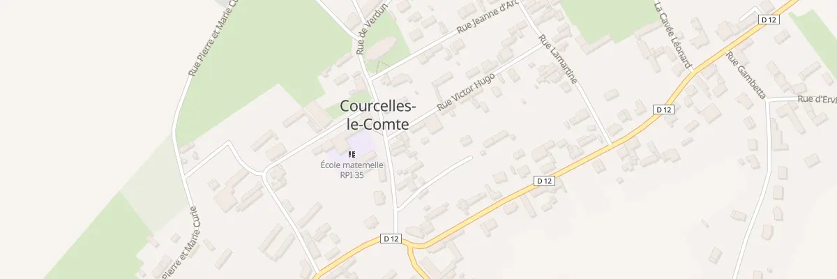 Plan du 4 Rue Victor Hugo à Courcelles-le-Comte