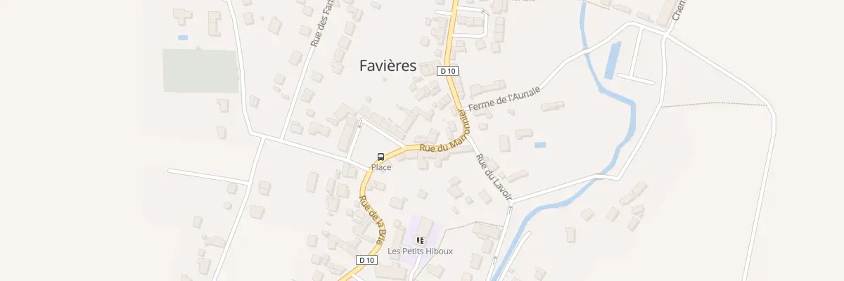 Plan du 9 Rue du Marronnier à Favières