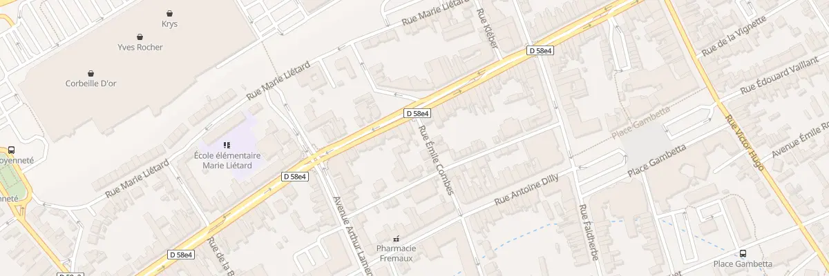 Plan du 75 Rue Jean-baptiste Defernez à Liévin
