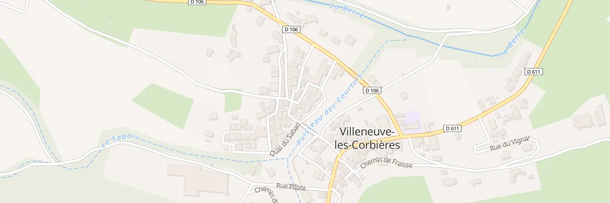 Plan du 11 Rue des Moulins à Villeneuve-les-Corbières