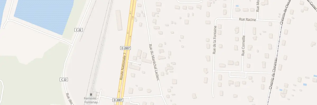 Plan du 23 Rue du Maréchal Leclerc à Fontenay-sur-Loing
