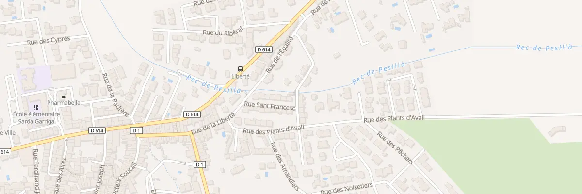 Plan du 13 Rue San Francesc à Pézilla-la-Rivière