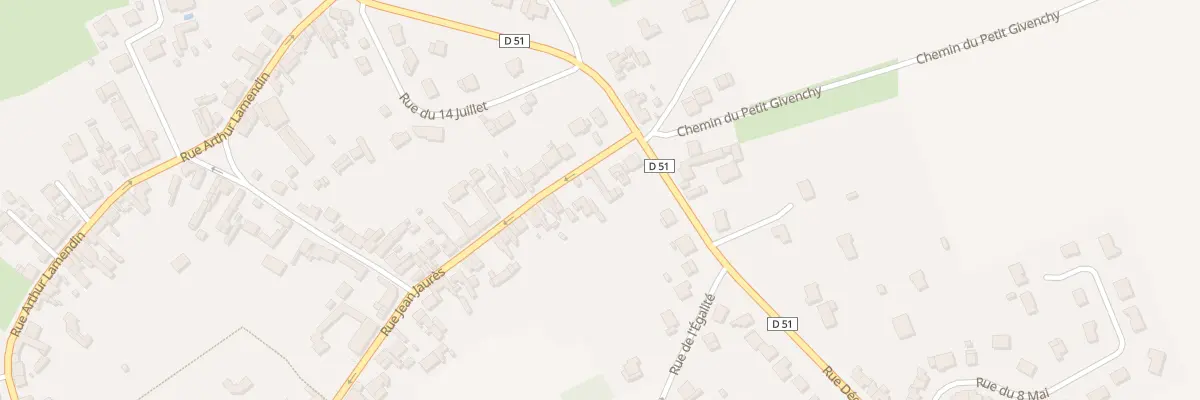 Plan du 3 Rue Jean Jaures à Givenchy-en-Gohelle
