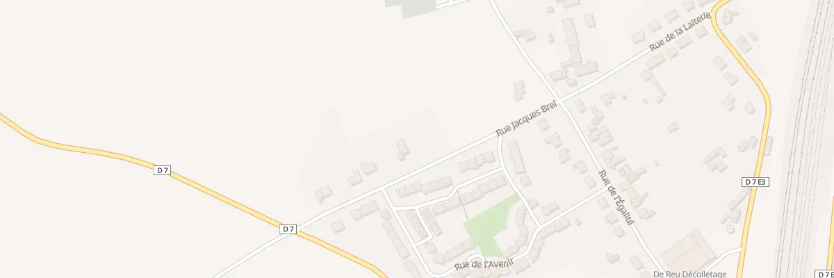 Plan du 12 Rue Jacques Brel à Achiet-le-Grand