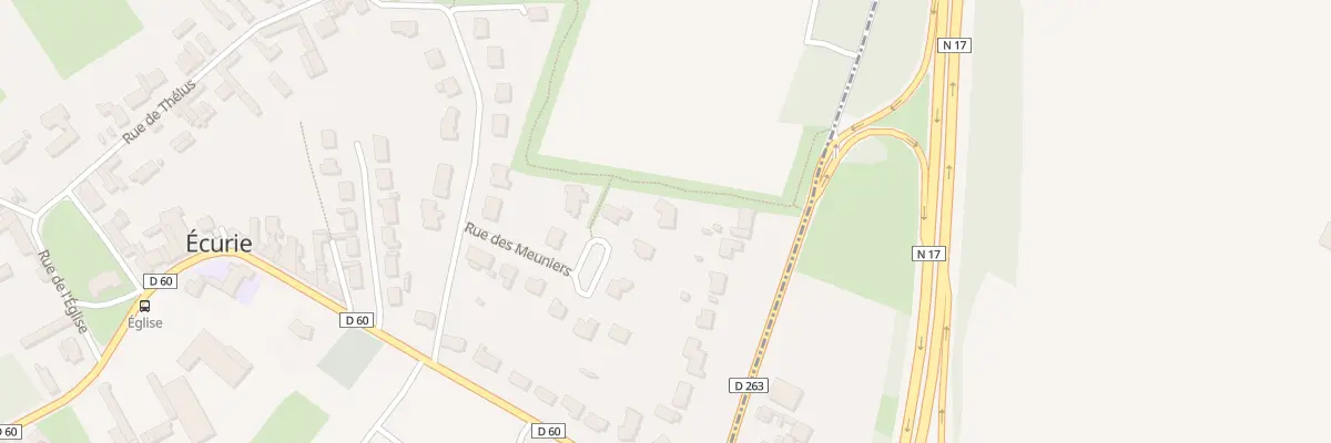 Plan du 9 Rue des Meuniers à Écurie