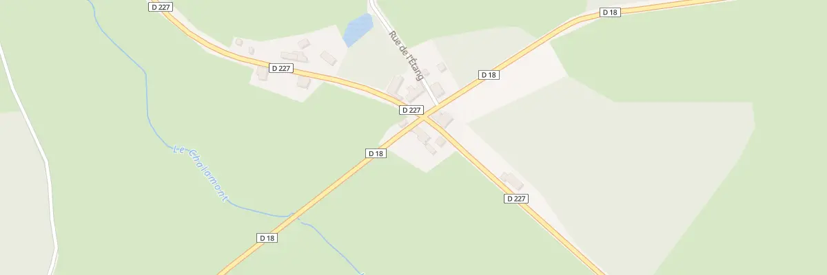 Plan du 5040B Les Quatre Routes à Gouttières