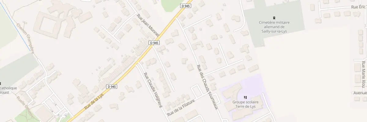 Plan du 88 Rue des Chauds Fourneaux à Sailly-sur-la-Lys
