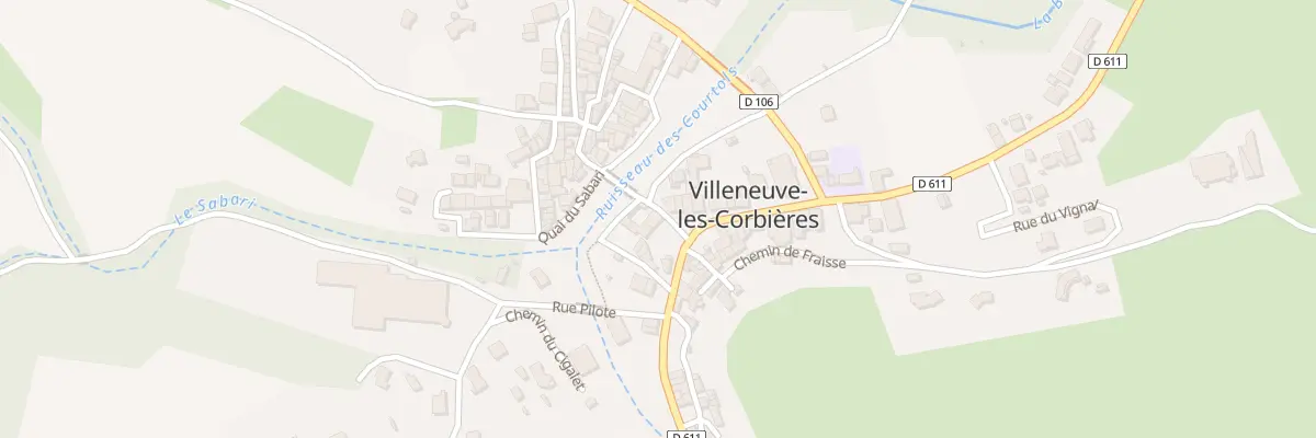 Plan du 2 Pl du Monument à Villeneuve-les-Corbières