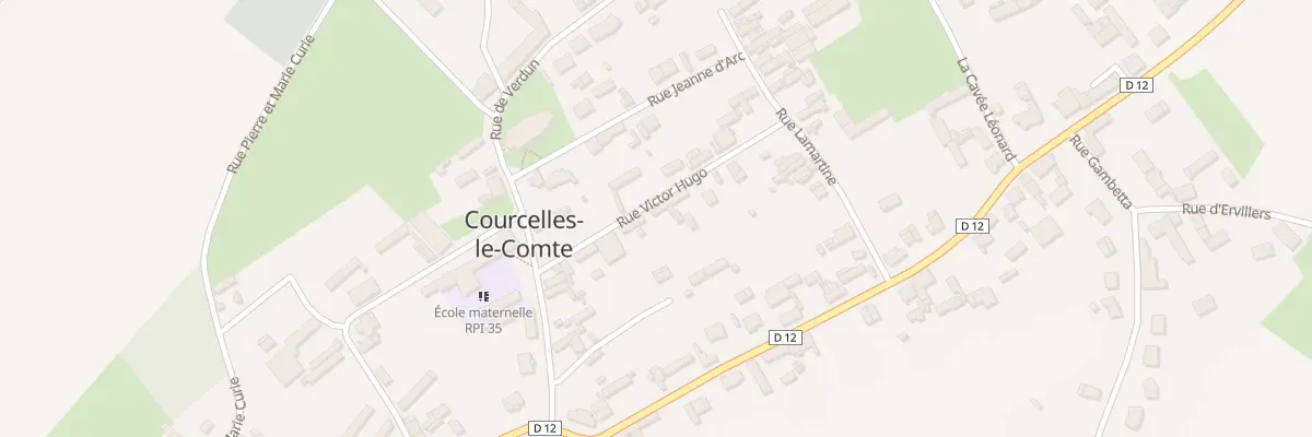 Plan du 8 Rue Victor Hugo à Courcelles-le-Comte