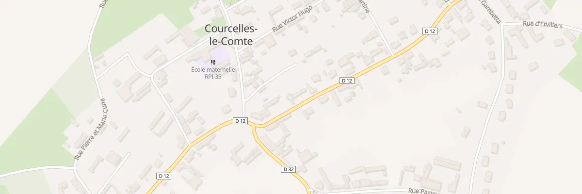 Plan du 5 Rue Jules Ferry à Courcelles-le-Comte