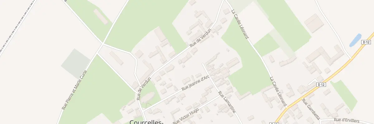 Plan du 22 Rue de Verdun à Courcelles-le-Comte