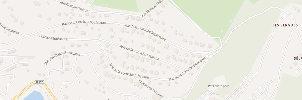 Plan du 16 Rue de La Corniche Médiane à Nages