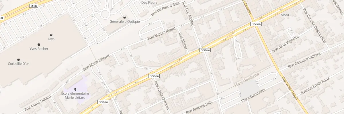 Plan du 62 Rue Jean-baptiste Defernez à Liévin