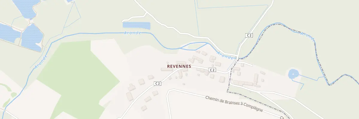 Plan du 10 Vc Hameau de Revennes à Braisnes-sur-Aronde