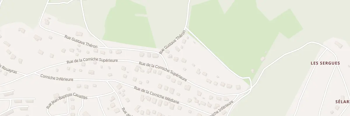 Plan du 22 Rue de La Corniche Supérieure à Nages
