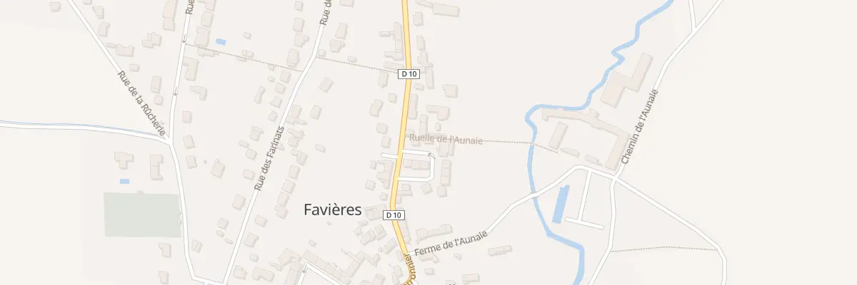 Plan du 16 Rue du Clos du Marronnier à Favières